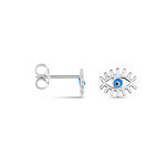 Boucles D'oreilles Puces Parad'eyes Argent Blanc - Boucles d'oreilles fantaisie Femme | Histoire d&rsquo;Or