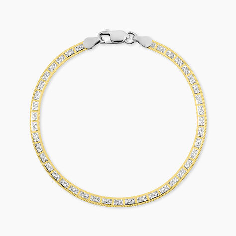 Bracelet Nuriaae Argent Jaune - Bracelets cha&icirc;ne Femme | Histoire d&rsquo;Or
