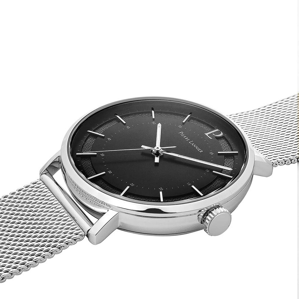 Montre Pierre Lannier Gaius Noir - Montres Homme | Histoire d&rsquo;Or