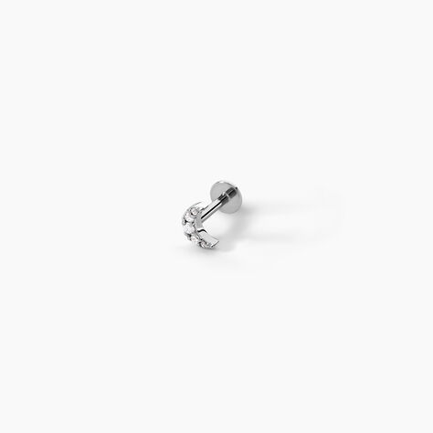Piercing Ayako Argent Blanc Oxyde De Zirconium - Piercings d'oreilles Femme | Histoire d&rsquo;Or