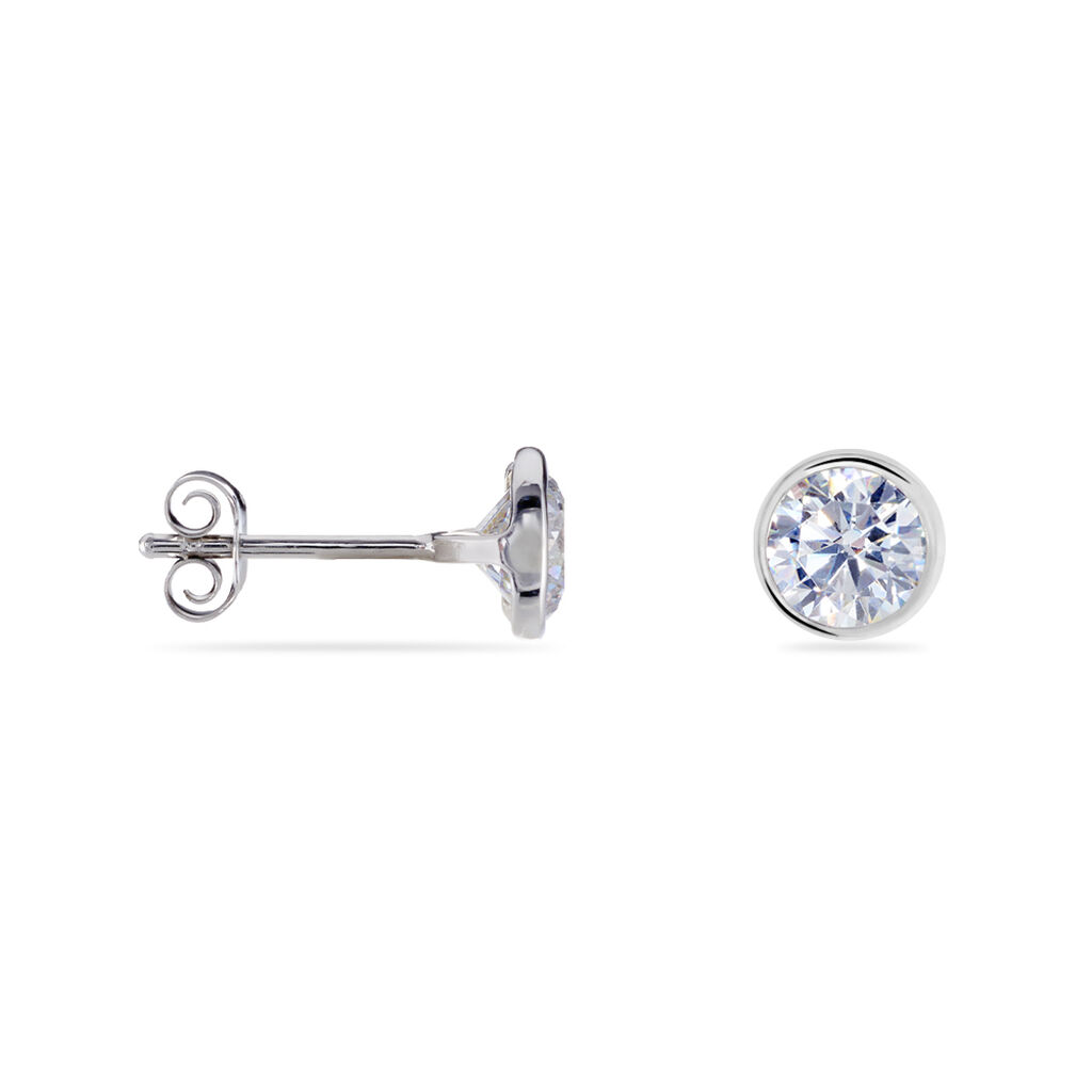 Boucles D'oreilles Pendantes Abha Argent Blanc Oxyde De Zirconium - Boucles d'oreilles fantaisie Femme | Histoire d’Or