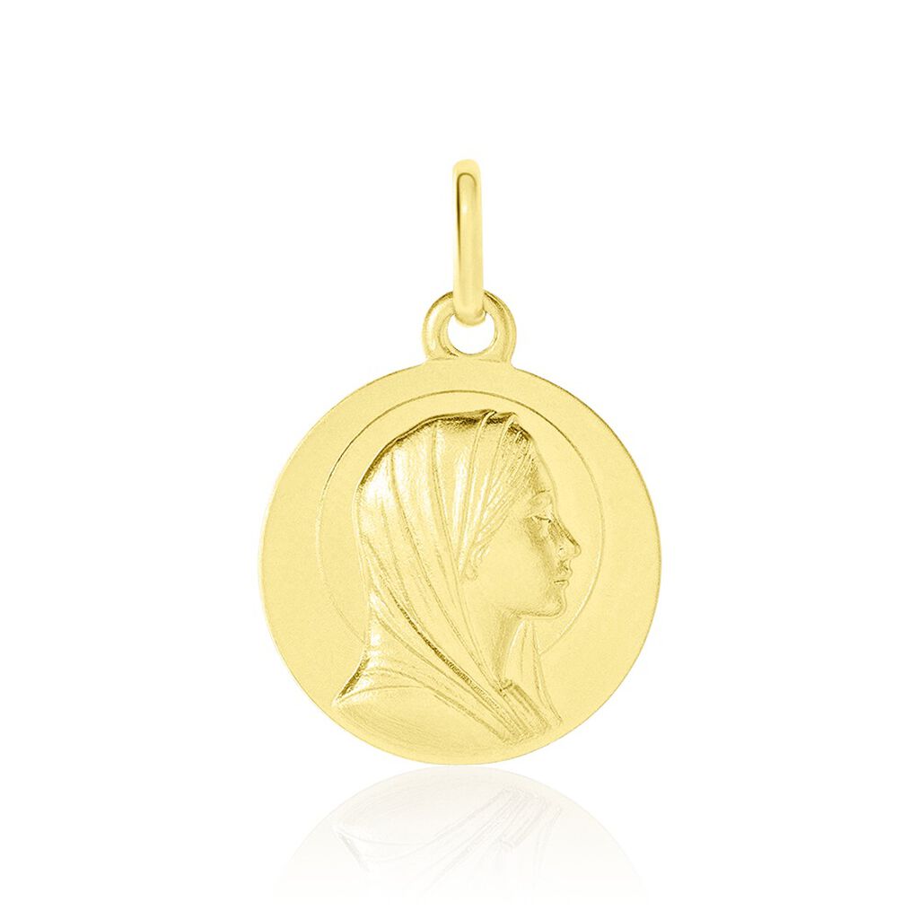 Medaille Or Jaune Vierge - Pendentifs Baptême Famille | Histoire d’Or