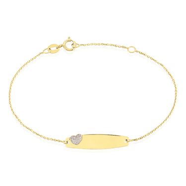 Bracelet Identit&eacute; Marcel Or Jaune