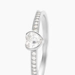 Bague Solitaire Mathylda Argent Blanc Oxyde De Zirconium - Bagues solitaires Femme | Histoire d&rsquo;Or