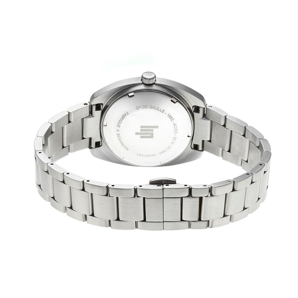 Montre Lip General De Gaulle 35 Argent&eacute; - Montres &eacute;tanches Unisex | Histoire d&rsquo;Or