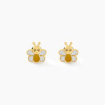 Boucles D'oreilles Puces Buz Or Jaune - Clous d'oreilles Enfant | Histoire d&rsquo;Or
