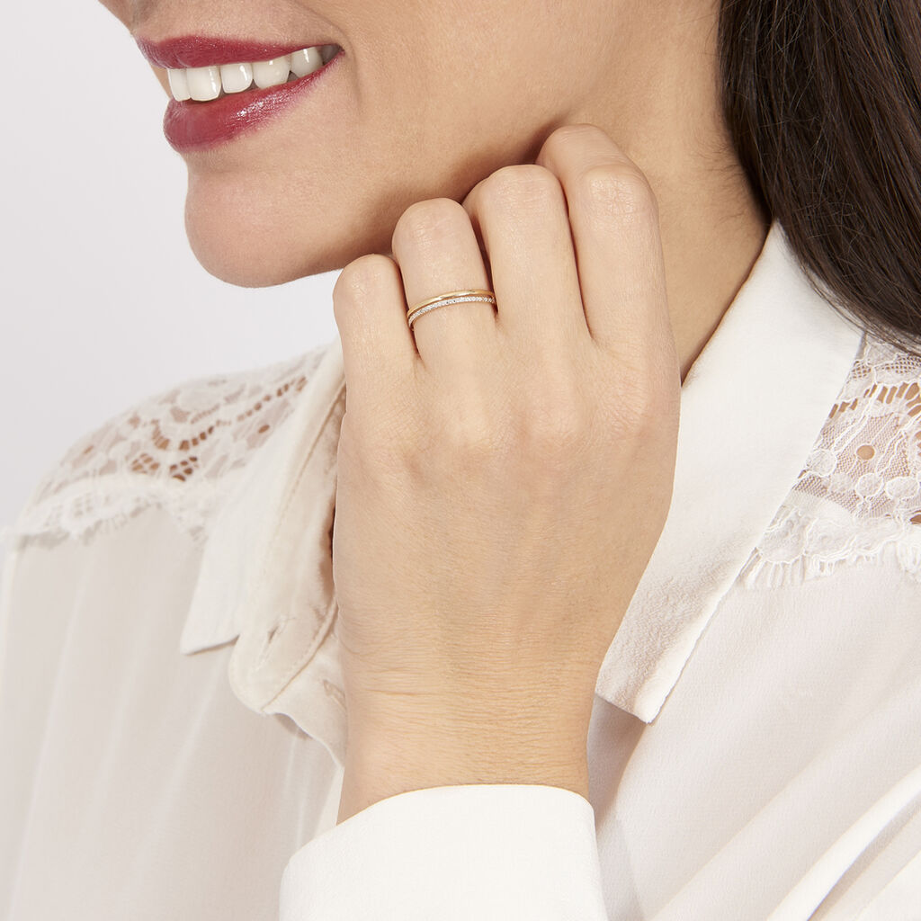 Bague Olena Or Jaune Diamant - Bagues avec pierre Femme | Histoire d’Or
