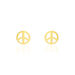 Boucles D'oreilles Puces Bilal Peace Or Jaune - Clous d'oreilles Femme | Histoire d’Or