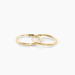 Cr&eacute;oles Valerina Or Jaune - Boucles d'oreilles cr&eacute;oles Famille | Histoire d&rsquo;Or