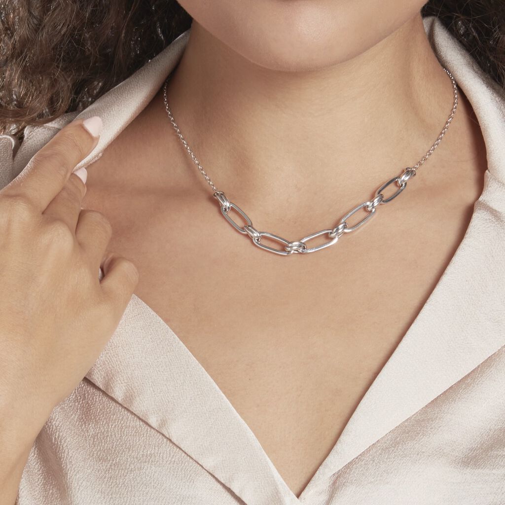 Collier Argent Blanc Stan - Colliers Femme | Histoire d’Or