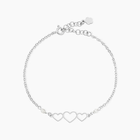 Bracelet Love Love Argent Blanc Oxyde De Zirconium - Bracelets Femme | Histoire d&rsquo;Or