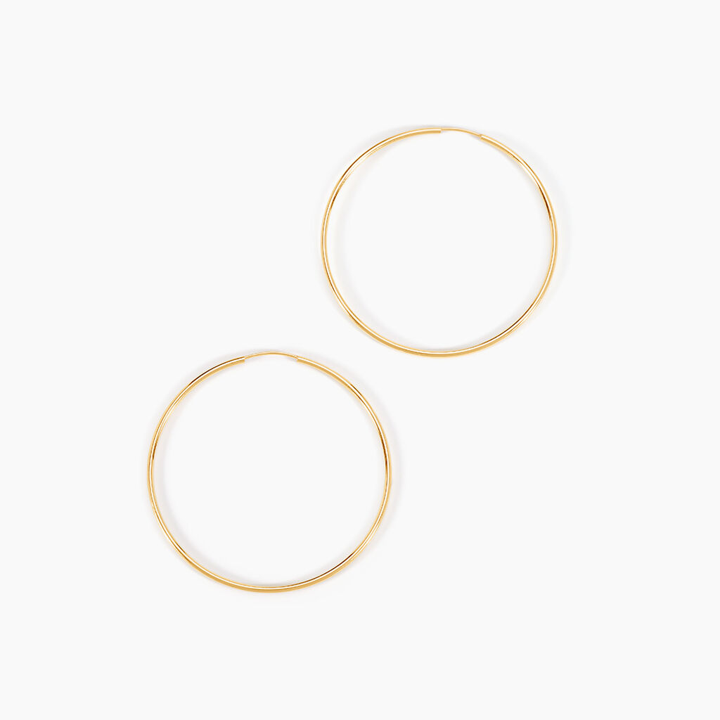 Cr&eacute;oles Dominae Or Jaune - Boucles d'oreilles cr&eacute;oles Femme | Histoire d&rsquo;Or