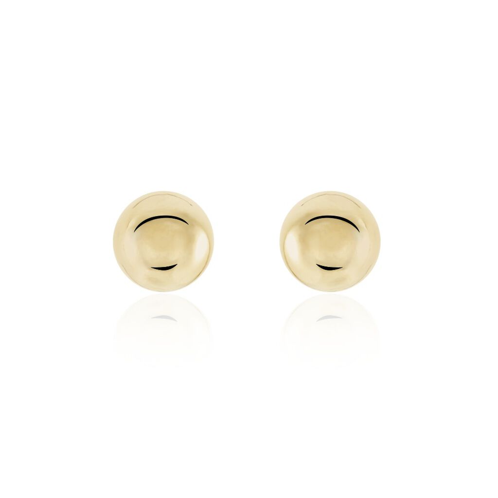 Boucles D'oreilles Puces Valdenar Plaque Or Jaune - Boucles d'oreilles fantaisie Femme | Histoire d’Or
