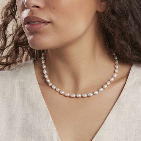 Collier Marame Or Jaune Perle De Culture - Colliers Femme | Histoire d’Or