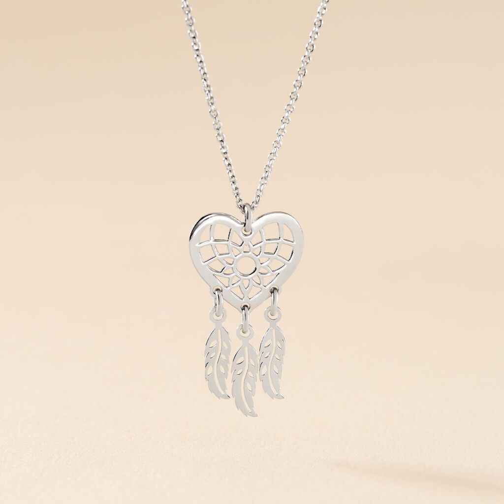 Collier Argent Blanc Sebastina - Colliers fantaisie Femme | Histoire d&rsquo;Or