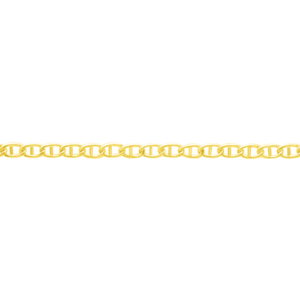 Collier Capucin Or Jaune Maille Marine Plate - Chaines Homme | Histoire d’Or