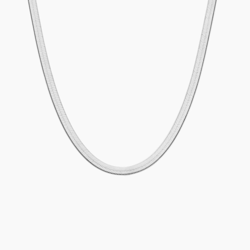 Collier Clemance Argent Blanc - Chaines Femme | Histoire d&rsquo;Or
