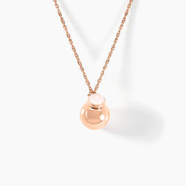 Collier My Bola Acier Rose Quartz - Colliers fantaisie Femme | Histoire d’Or