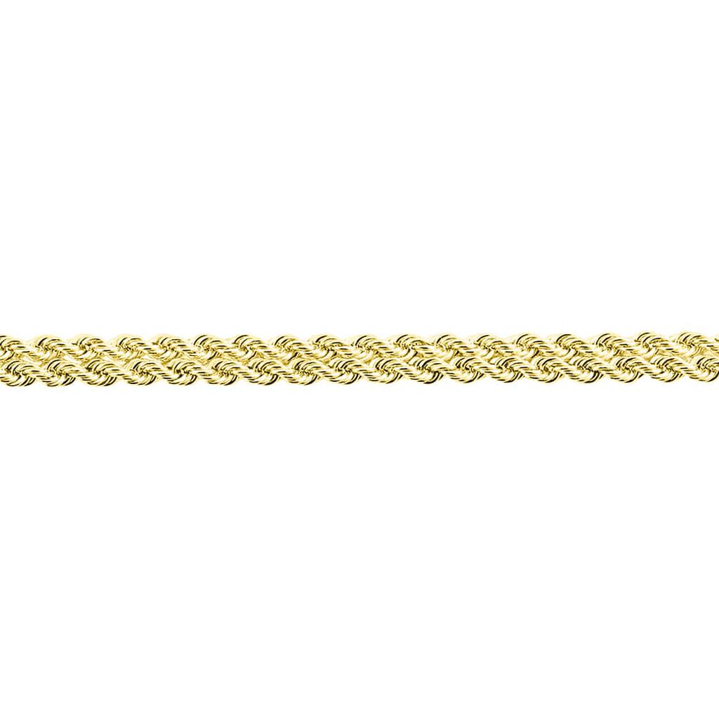 Bracelet Jerry Or Jaune Maille Corde - Bracelets chaîne Femme | Histoire d’Or
