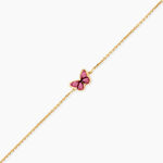 Bracelet Sulivia Papillon Argent Dor&eacute; A L'Or 750/1000 - Bijoux sans pierre Enfant | Histoire d&rsquo;Or