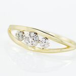 Bague Adamina Or Jaune Diamant - Bagues avec pierre Femme | Histoire d&rsquo;Or