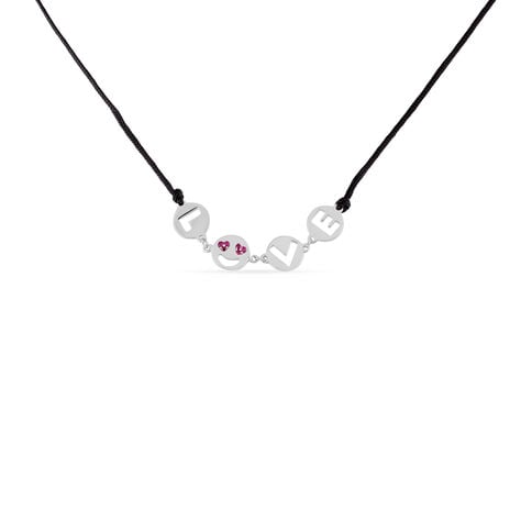 Collier Argent Dustin Cordon Pastilles Oxyde - Colliers fantaisie Femme | Histoire d&rsquo;Or