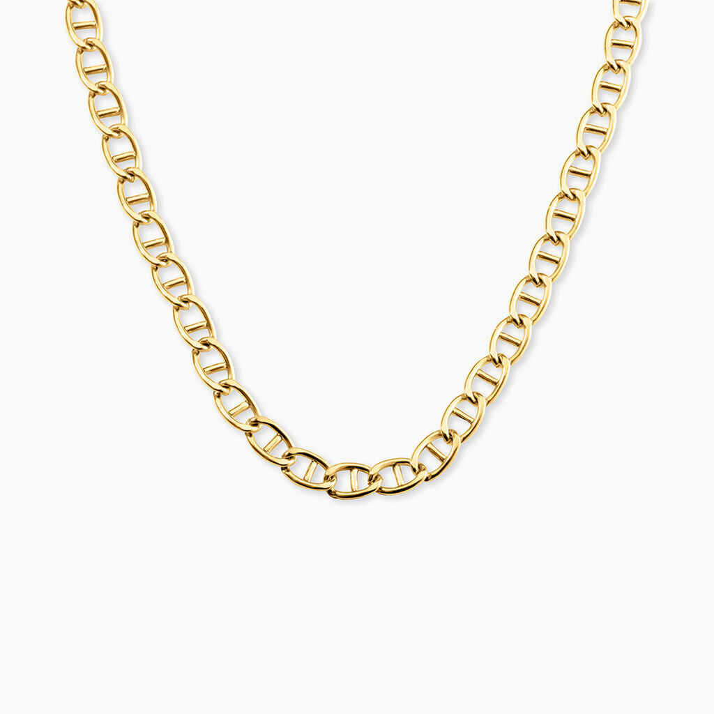 Collier Emelina Acier Jaune - Bijoux sans pierre Femme | Histoire d&rsquo;Or