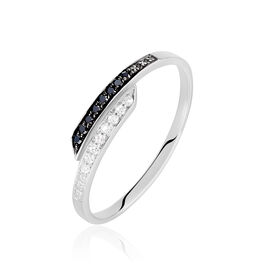 Bague Nazima Or Blanc Diamant - Bagues avec pierre Femme | Histoire d’Or