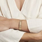 Bracelet Jonc Imagine Florette Acier Jaune - Bracelets joncs Femme | Histoire d&rsquo;Or