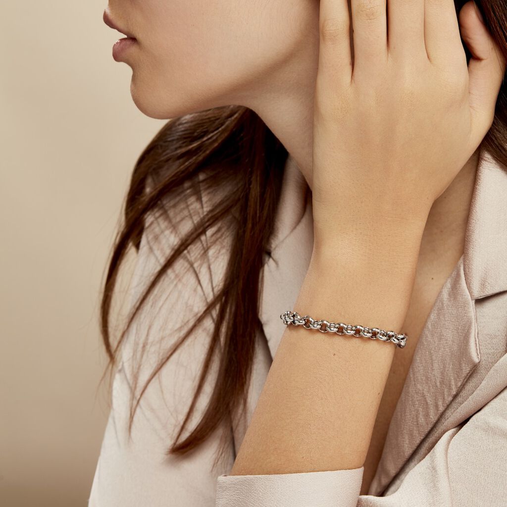 Bracelet Carola Argent Blanc - Bracelets chaîne Femme | Histoire d’Or