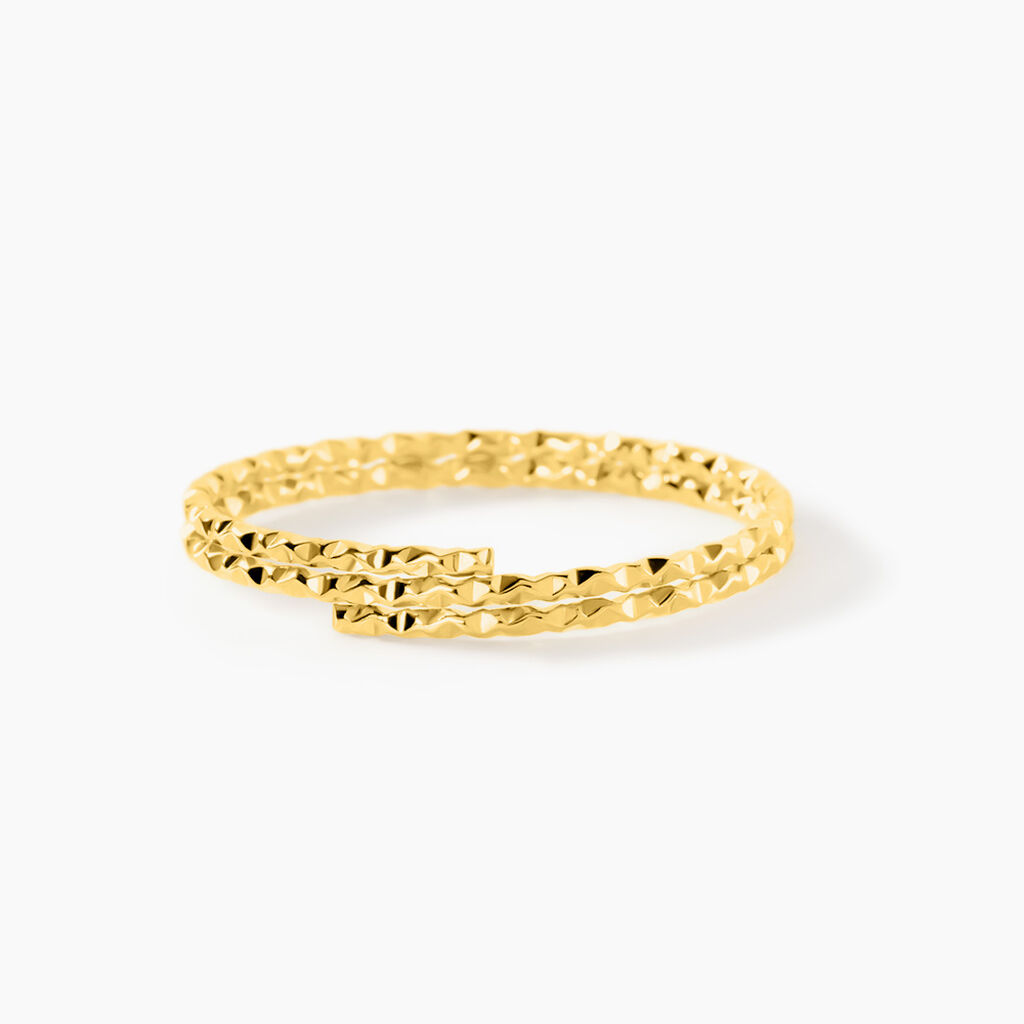 Bague Fiora Acier Jaune - Bagues fantaisie Femme | Histoire d&rsquo;Or