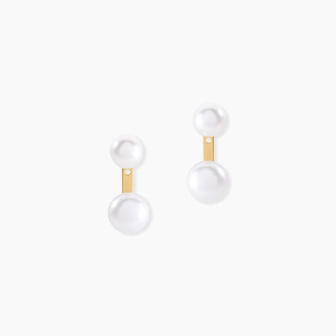 Bijoux D'oreilles Seona Or Jaune Perle De Culture - Ear cuffs Femme | Histoire d’Or