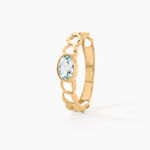 Bague Chain Or Jaune Topaze - Bagues solitaires Femme | Histoire d&rsquo;Or