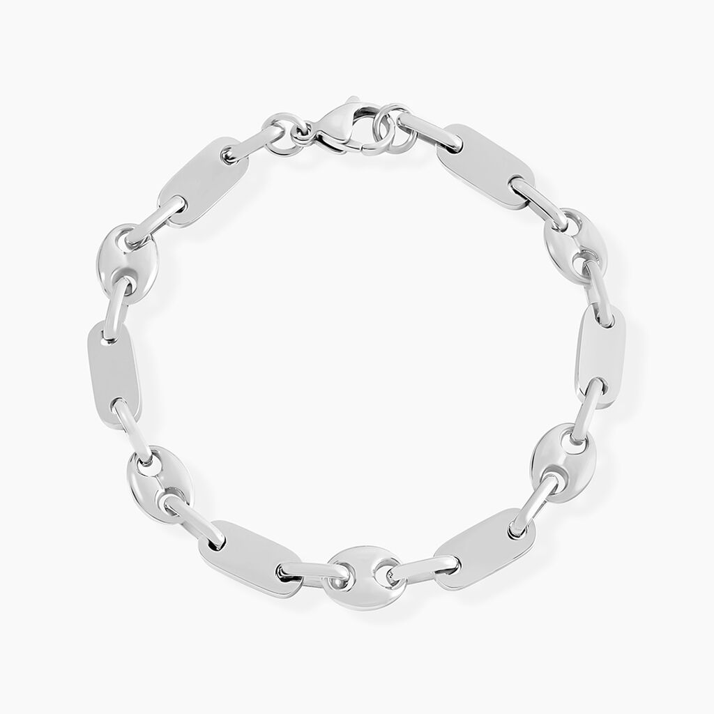 Bracelet Kobe Acier Blanc - Bracelets Homme | Histoire d’Or
