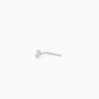 Piercing De Nez Deodate Coeur Or Blanc