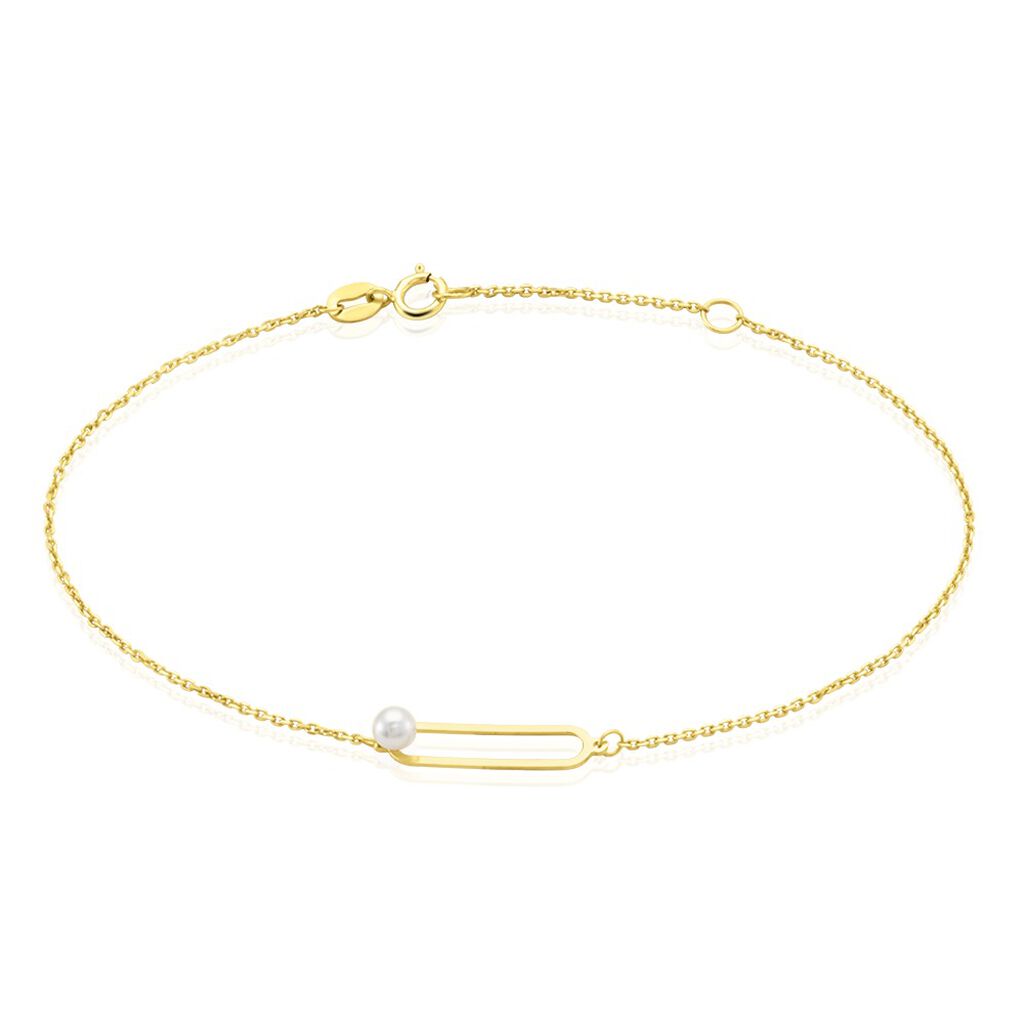 bracelet or jaune lucasta perle de culture