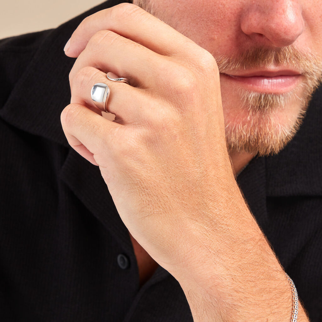 Bague Two Argent Blanc - Bagues fantaisie Famille | Histoire d’Or