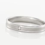 Alliance Juni Or Blanc Diamant - Alliances Unisex | Histoire d&rsquo;Or