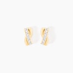 Boucles D'oreilles Puces Grebera Or Jaune Oxyde - Clous d'oreilles Femme | Histoire d&rsquo;Or