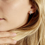 Boucles D'oreilles Puces Argent Blanc Florencio Oxydes De Zirconium - Boucles d'oreilles fantaisie Femme | Histoire d&rsquo;Or