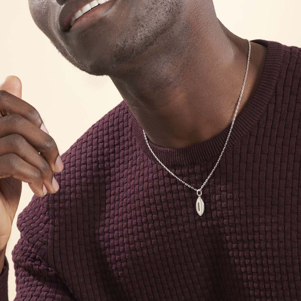 Pendentif Elrick Argent Blanc - Pendentifs Homme | Histoire d’Or