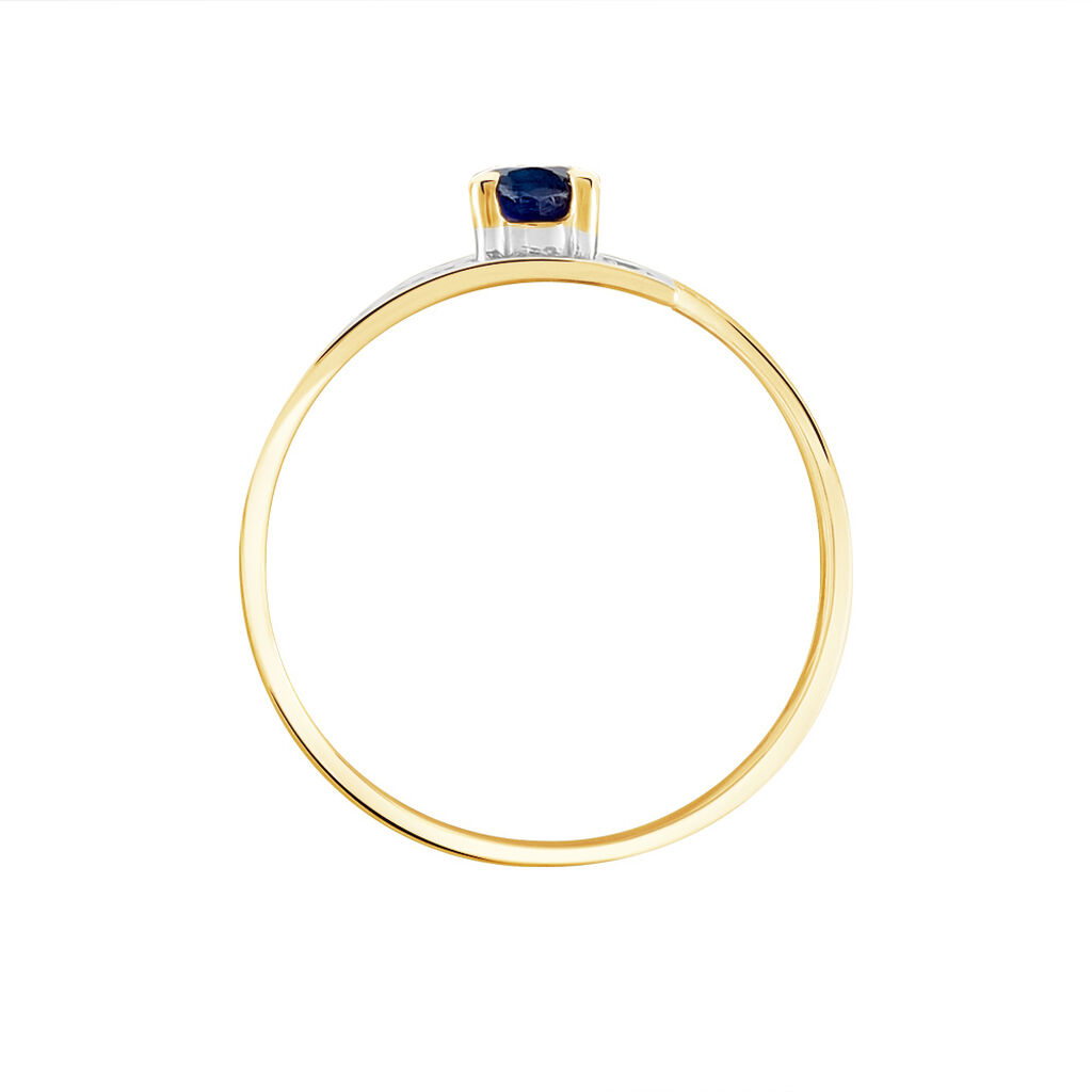 Bague Taila Or Jaune Saphir - Bagues solitaires Femme | Histoire d’Or
