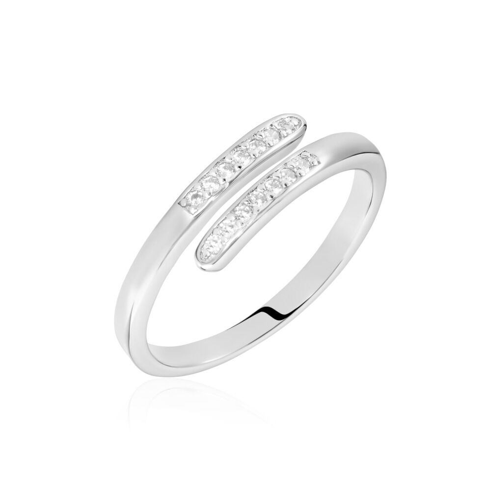 Bague argent femme sale reglable