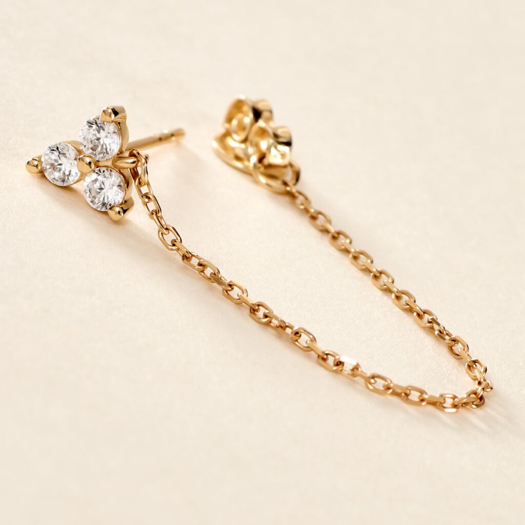Boucle D'oreille Unitaire Edweena Or Jaune Oxyde De Zirconium - Ear cuffs Femme | Histoire d’Or