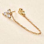 Boucle D'oreille Unitaire Edweena Or Jaune Oxyde De Zirconium - Ear cuffs Femme | Histoire d&rsquo;Or