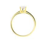 Bague Solitaire Ruken Or Jaune Diamant - Bagues solitaires Femme | Histoire d&rsquo;Or