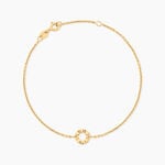 Bracelet Eclats Solaires Argent Dor&eacute; A L'Or 750/1000 - Bijoux sans pierre Femme | Histoire d&rsquo;Or