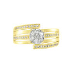 Bague Or Jaune Rosannah Diamants - Bagues avec pierre Femme | Histoire d&rsquo;Or