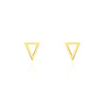 Boucles D'oreilles Puces Anne-berengere Triangle Or Jaune - Clous d'oreilles Femme | Histoire d&rsquo;Or