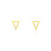 Boucles D'oreilles Puces Anne-berengere Triangle Or Jaune - Clous d'oreilles Femme | Histoire d’Or